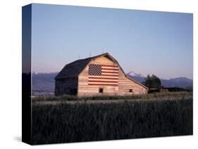 Barn with US Flag, CO-Chris Rogers-Premier Image Canvas