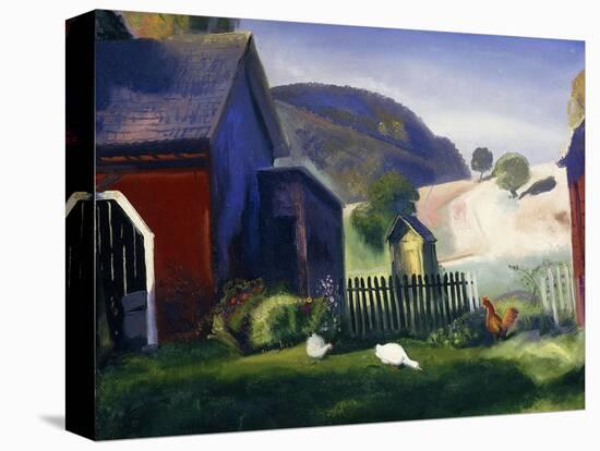 Barnyard and Chickens, 1924-George Wesley Bellows-Premier Image Canvas