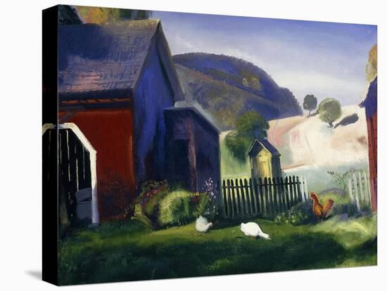 Barnyard and Chickens, 1924-George Wesley Bellows-Premier Image Canvas