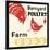 Barnyard Poultry-Farm Eggs-Retro Series-Stretched Canvas