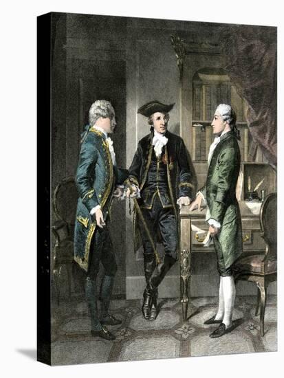 Baron Johann De Kalb Introducing the Marquis De Lafayette to Silas Deane-null-Premier Image Canvas
