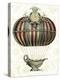 Baroque Balloon with Clock-Fab Funky-Stretched Canvas