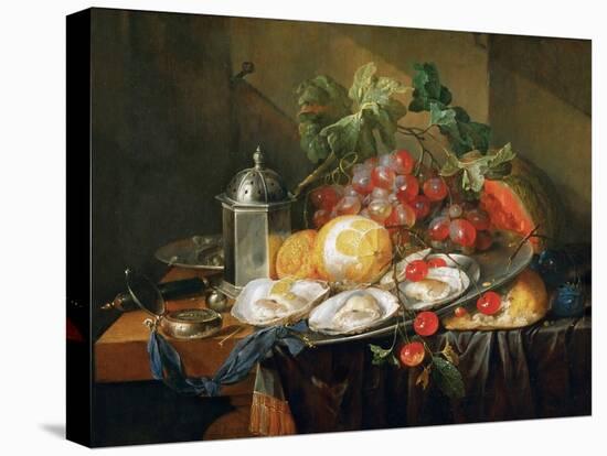 Baroque : Nature Morte De Petit Dejeuner - Breakfast Still Life Par Heem, Jan Davidsz. De (1606-168-Jan Davidsz de Heem-Premier Image Canvas