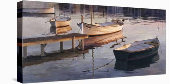 Barques al Port-Poch Romeu-Stretched Canvas