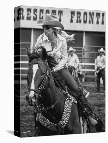 Barrel Racer-Barry Hart-Stretched Canvas