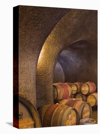 Barrels in Cellar at Long Meadow Ranch Winery, Ruthford, Napa Valley, California, USA-Janis Miglavs-Premier Image Canvas