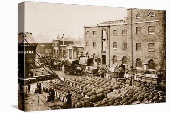 Barrels of Molasses in the West India Docks-English Photographer-Premier Image Canvas