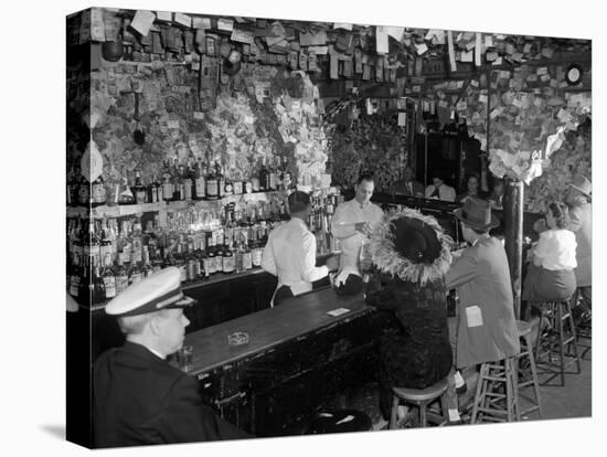 Bartenders and Patrons of the Old Absinthe House-null-Premier Image Canvas