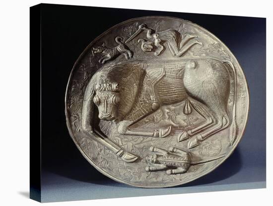 Base of the Gundestrup cauldron, 2nd or 1st century BC-Werner Forman-Premier Image Canvas