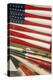 Baseball Bats Made into a Us Flag, Cooperstown, New York, USA-Cindy Miller Hopkins-Premier Image Canvas