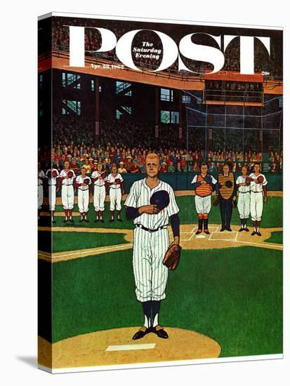 "Baseball Fight," Saturday Evening Post Cover, April 28, 1962-James Williamson-Premier Image Canvas