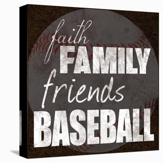 Baseball Friends-Lauren Gibbons-Stretched Canvas