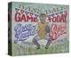 Baseball Game Today (America’s Pastime)-Zeke’s Antique Signs-Stretched Canvas