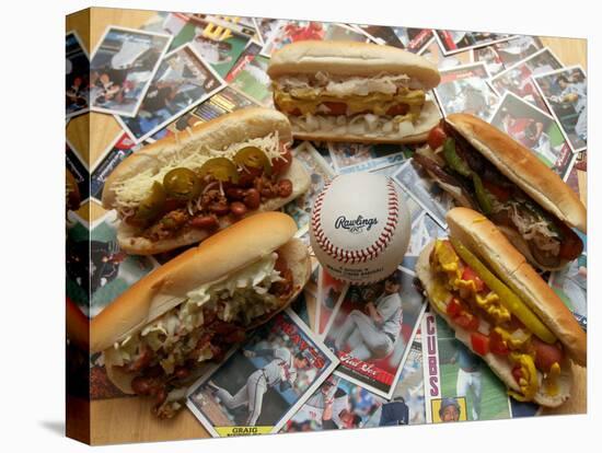 Baseball Hot Dogs-Larry Crowe-Premier Image Canvas