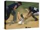 Baseball Player Sliding on a Base-null-Premier Image Canvas