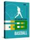 Baseball Poster-NaxArt-Stretched Canvas