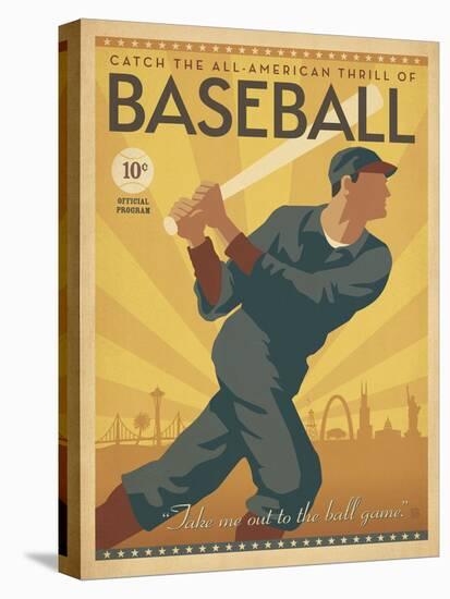 Baseball-Anderson Design Group-Stretched Canvas