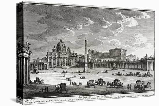 Basilica of Saint Peter's, Vatican, c.1753-Giuseppe Vasi-Premier Image Canvas