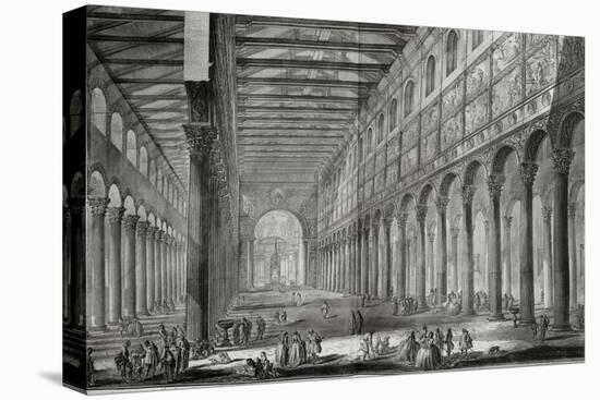 Basilica of San Paulo Fuori Le Mura, Rome, from Le Antichita Romane de G.B. Piranesi-Giovanni Battista Piranesi-Premier Image Canvas