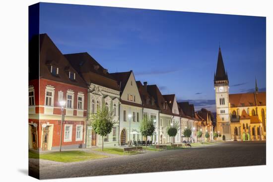 Basilica of St Egidius in Radnicne Square at Dusk, Bardejov, Presov Region, Slovakia-Ian Trower-Premier Image Canvas