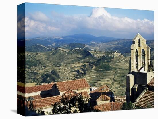 Basilica Santa Maria from the Castle, Morella, Valencia Region, Spain-Sheila Terry-Premier Image Canvas