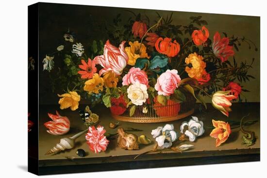 Basket of Flowers, 1625-Balthasar van der Ast-Premier Image Canvas