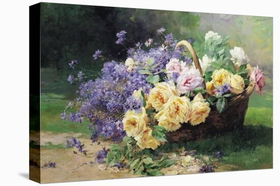 Basket of Flowers-Albert Tibule Furcy de Lavault-Premier Image Canvas