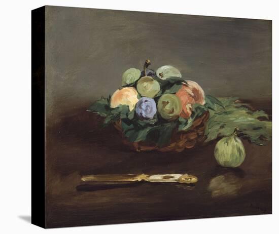 Basket of Fruit, about 1864-Edouard Manet-Stretched Canvas