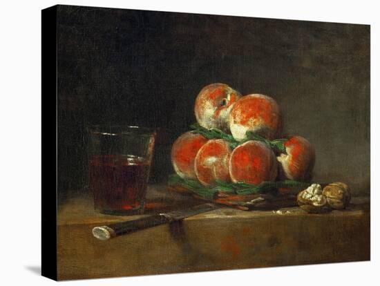 Basket of Peaches-Jean-Baptiste Simeon Chardin-Premier Image Canvas