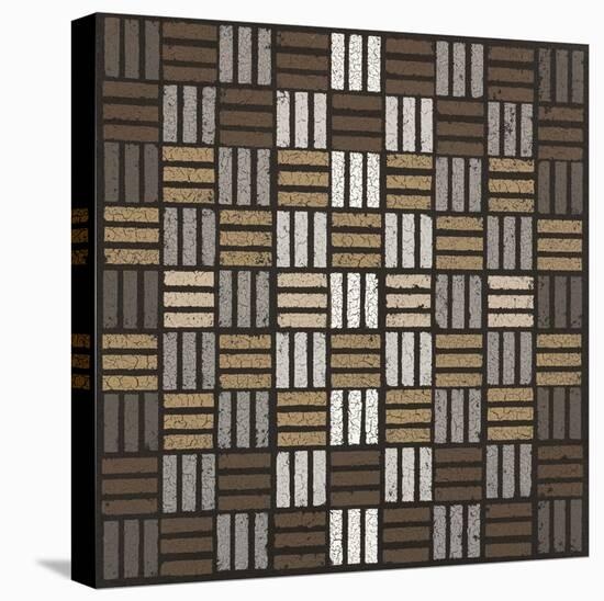 Basket Weave Triple Play (Neutrals)-Susan Clickner-Stretched Canvas