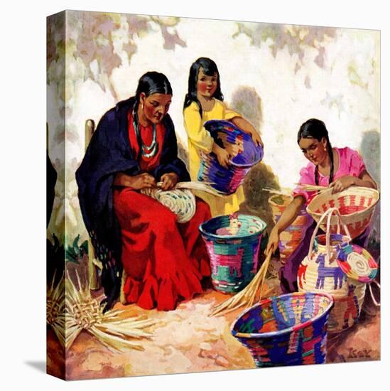 "Basket Weavers,"August 1, 1937-G. Kay-Premier Image Canvas