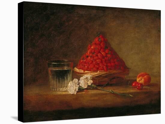 Basket with Wild Strawberries, circa 1761-Jean-Baptiste Simeon Chardin-Premier Image Canvas