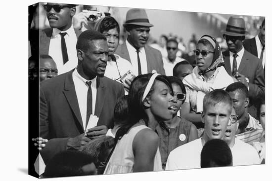 Basketball Player, Bill Russell at the March on Washington, Aug. 28, 1963-null-Stretched Canvas