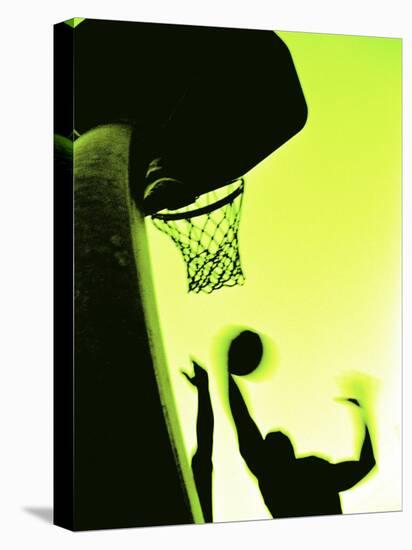 Basketball Silhouette-null-Premier Image Canvas