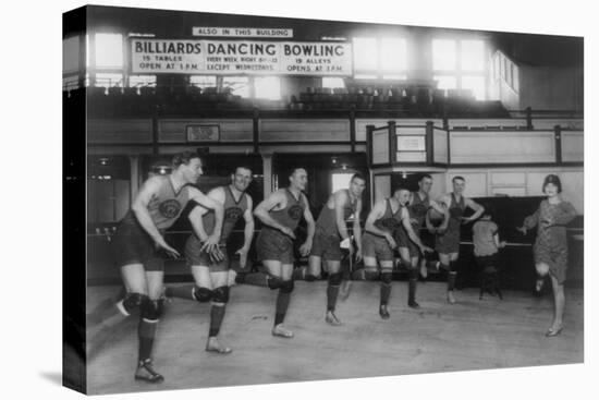 Basketball Team Learns to Dance Photograph - Washington, DC-Lantern Press-Stretched Canvas