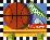 Basketball-Kathy Middlebrook-Stretched Canvas