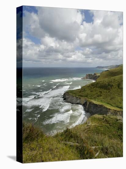 Basque Coast from High Viewpoint, Costa Vasca, Euskadi, Spain, Europe-Groenendijk Peter-Premier Image Canvas