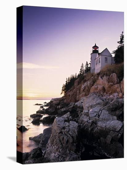 Bass Harbor Head Lighthouse, Acadia Nat. Park, Maine, USA-Walter Bibikow-Premier Image Canvas