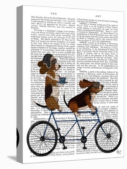 Basset Hound Tandem-Fab Funky-Stretched Canvas