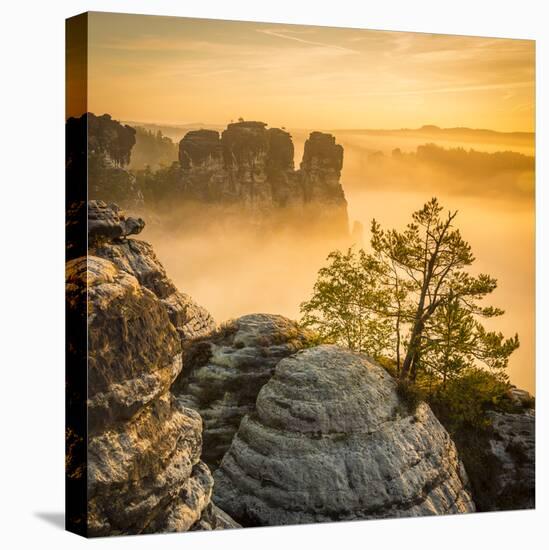 Bastei, Saxon Switzerland National Park, Saxony, Germany-Jon Arnold-Premier Image Canvas