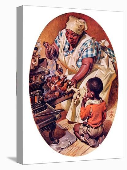 "Basting the Turkey,"November 28, 1936-Joseph Christian Leyendecker-Premier Image Canvas