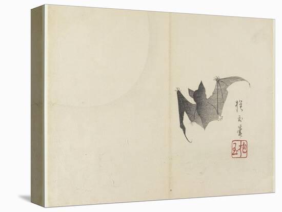 Bat and Moon, C. 1830-Hogyoku-Premier Image Canvas