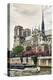 Bateau Mouche des Vedettes de Paris - Notre Dame Cathedral - Paris - France-Philippe Hugonnard-Premier Image Canvas