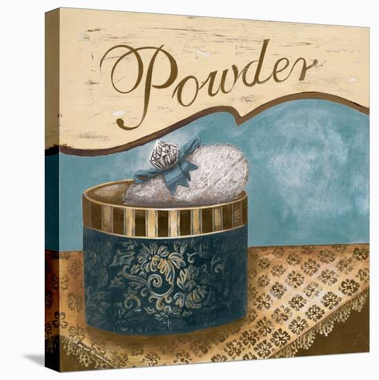 Bath Accessories I - Blue Powder-Gregory Gorham-Stretched Canvas