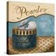 Bath Accessories I - Blue Powder-Gregory Gorham-Stretched Canvas