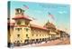 Bath House, Redondo Beach-null-Stretched Canvas