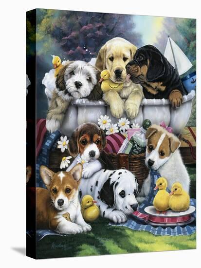 Bath Time Pups-Jenny Newland-Premier Image Canvas