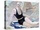 Bather in Black Swimming Suit-Jacqueline Marval-Premier Image Canvas