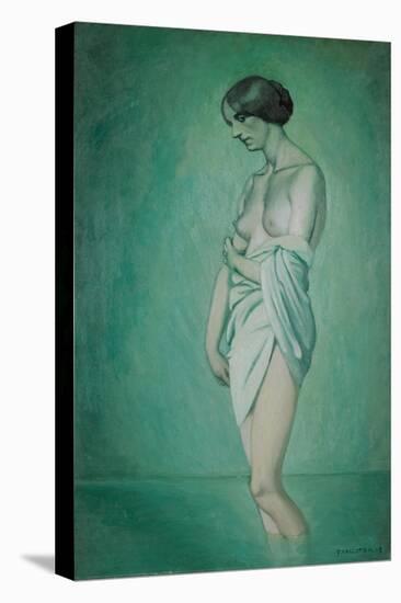 Bather in Profile, Effect of Green and Pink, 1918-Félix Vallotton-Premier Image Canvas