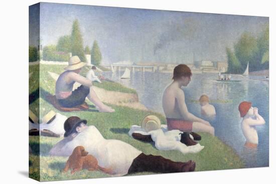 Bathers at Asnières, 1884-Georges Seurat-Premier Image Canvas